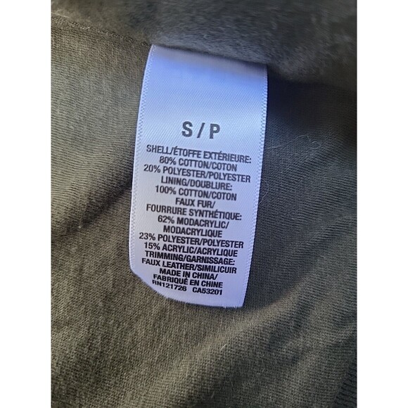 NWT Vintage Aeropostale Womens Knit Sherpa Aviator Bomber Jacket, Green, Small - Picture 5 of 10